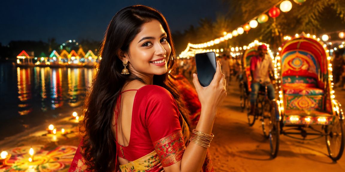 ঢাকায় পহেলা বৈশাখে রেজিস্ট্রেশন বোনাস উদযাপন করছেন একজন ব্যবহারকারী